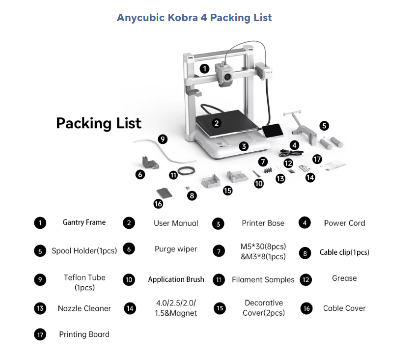 Anycubic Kobra 4 3D Printer