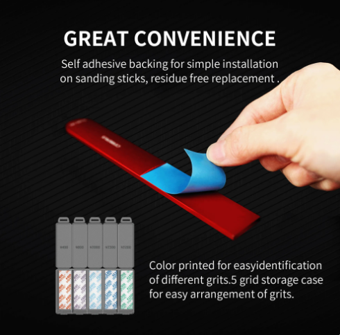 DSPIAE 400~2500 Grit Reusable Self-Adhesive Sand paper