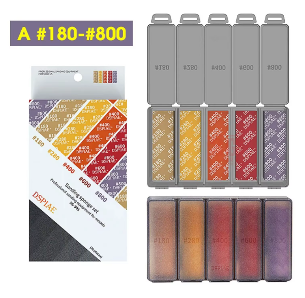 DSPIAE 400~2500 Grit Reusable Self-Adhesive Sand paper