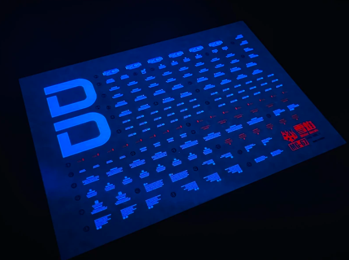 Flaming Snow MG 1/100 Gundam MK-V Fluorescent Waterslide Decals