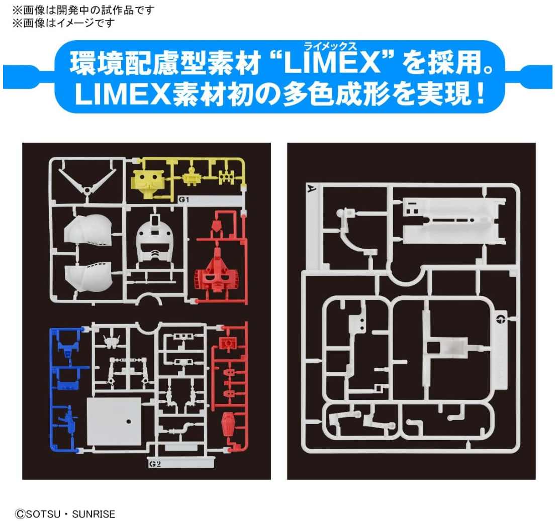 Gunpla-kun DX Set (Runner Ver. with Reproduction Parts), 1/1 Scale, Color-Coded Plastic Model Kit