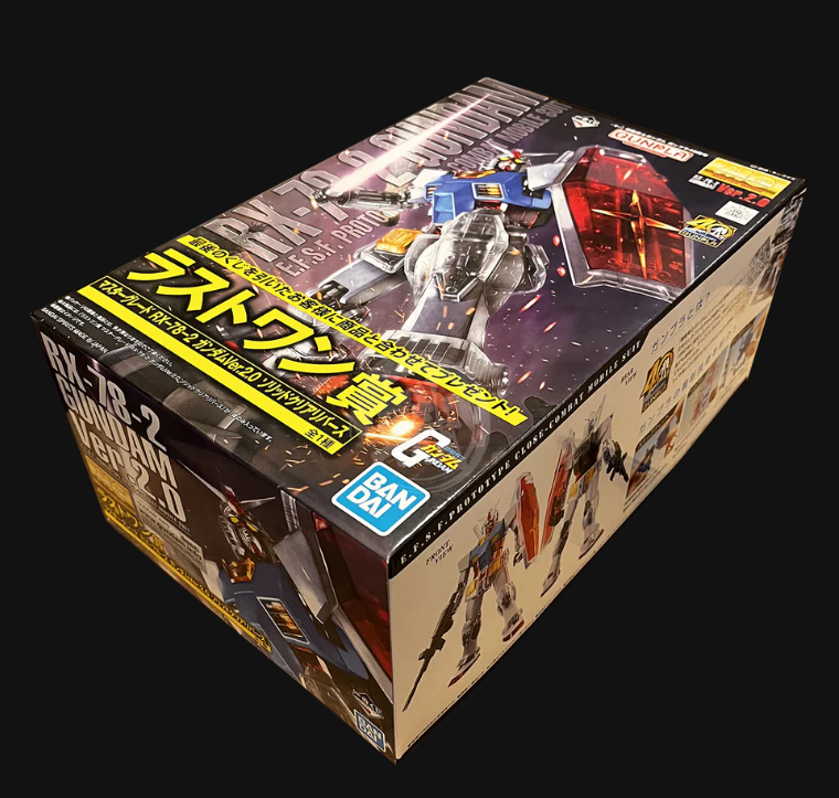 Bandai MG 1/100 RX-78-2 Gundam Ver. 2.0 Solid Clear "Ichiban Kuji 40th Anniversary" A