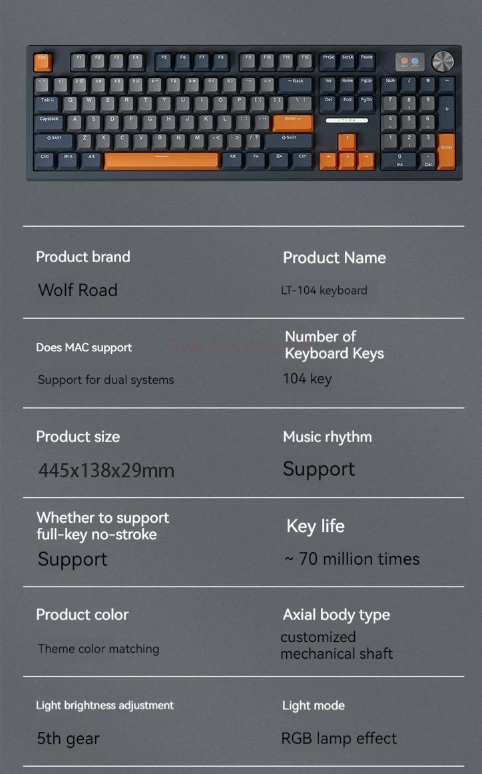Langtu LT104 Mechanical Keyboard