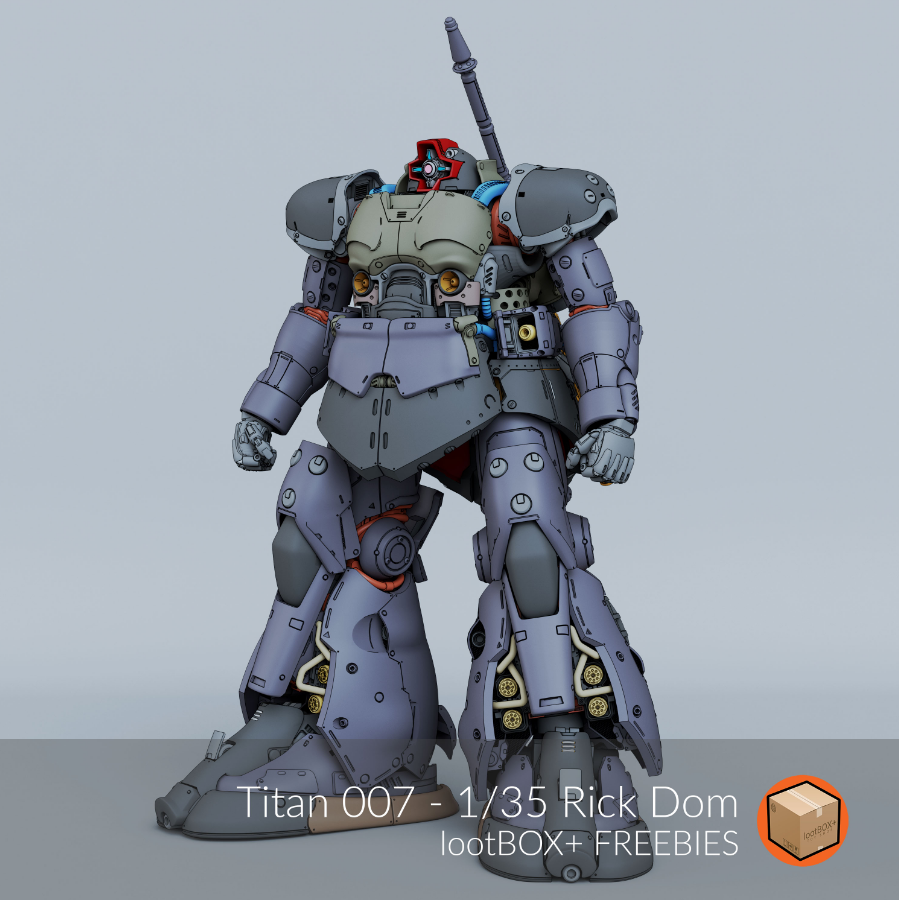 LootBOX+ 1/35 Titan 007 Rick Dom (STL File)