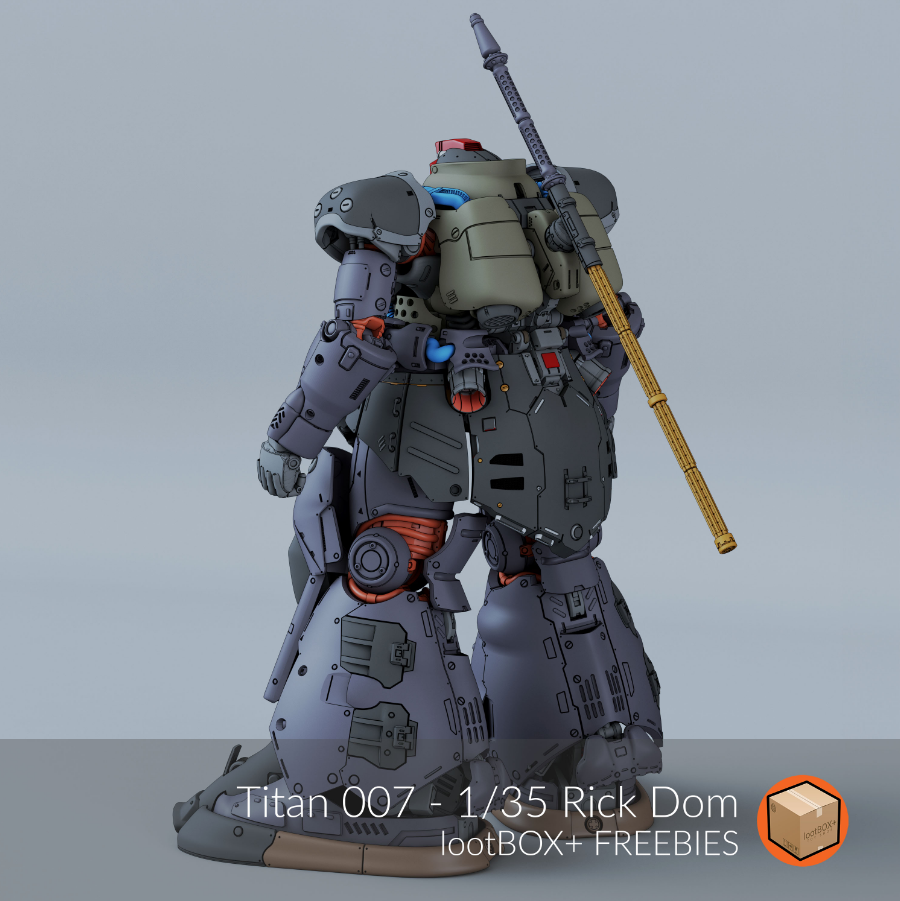 LootBOX+ 1/35 Titan 007 Rick Dom (STL File)