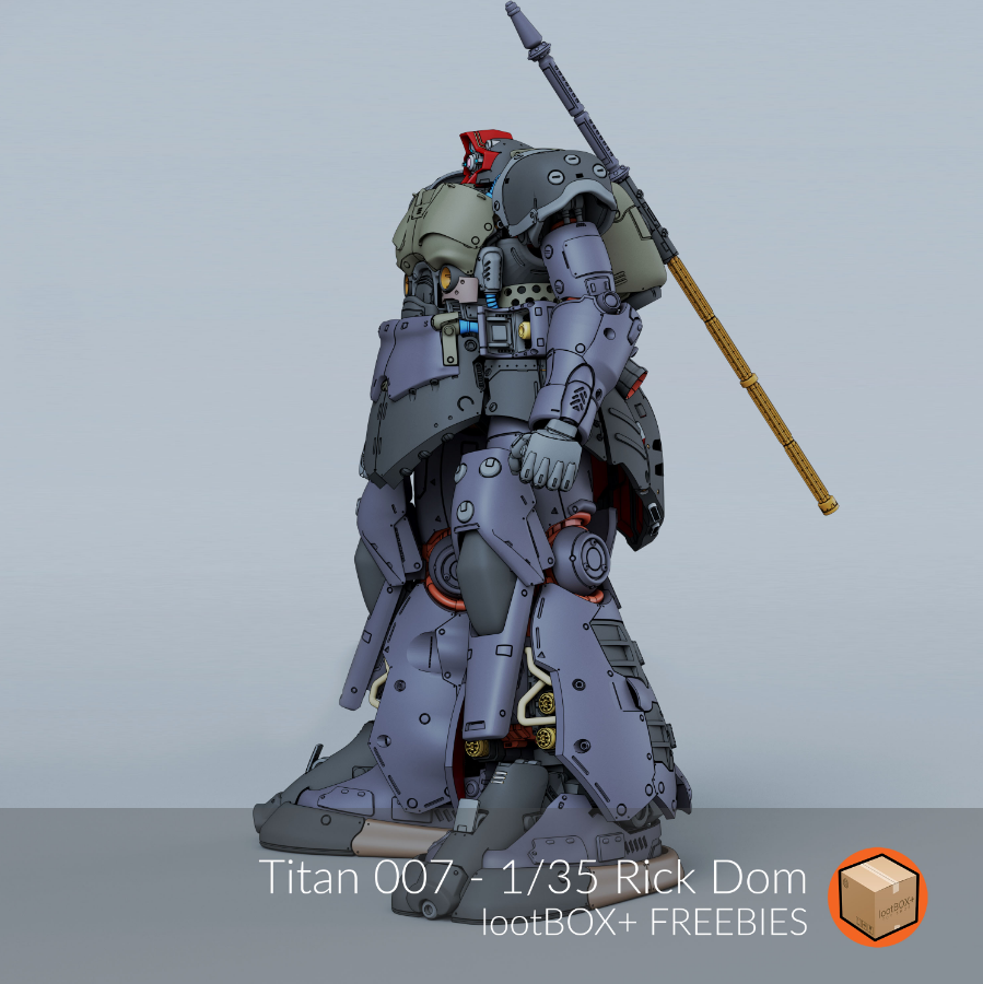 LootBOX+ 1/35 Titan 007 Rick Dom (STL File)