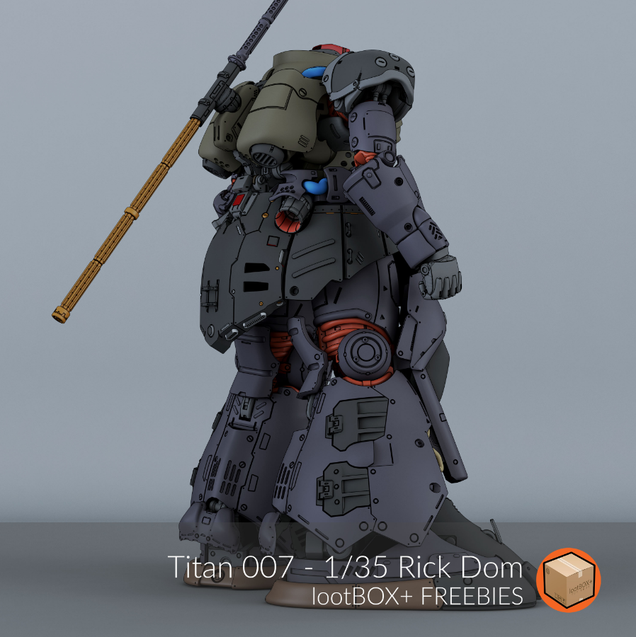 LootBOX+ 1/35 Titan 007 Rick Dom (STL File)