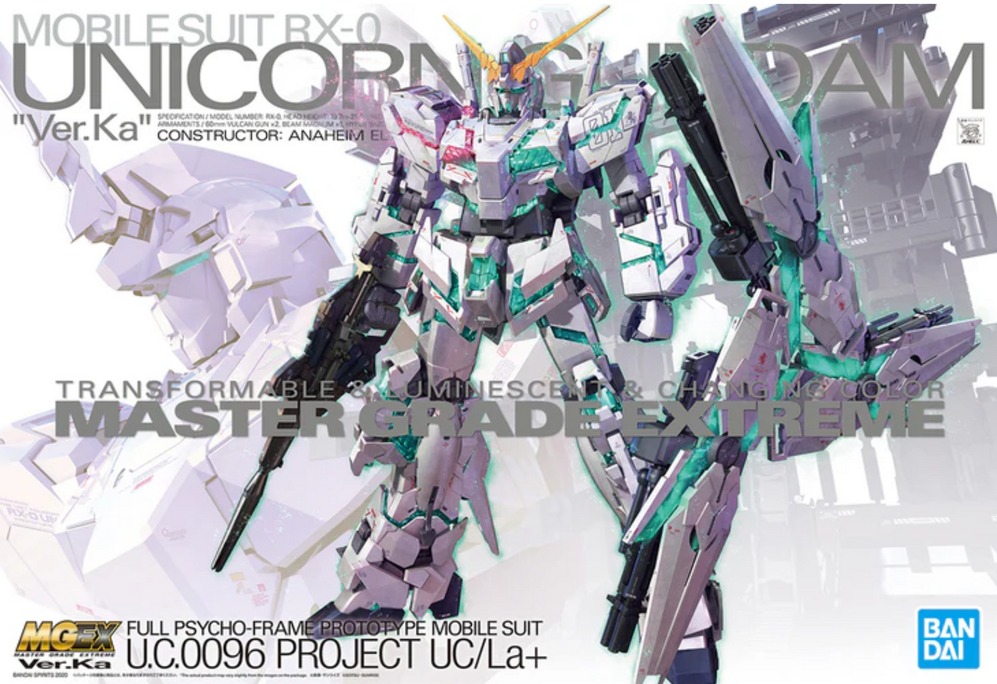 Bandai MGEX 1/100 RX-0 Unicorn Gundam Ver. Ka
