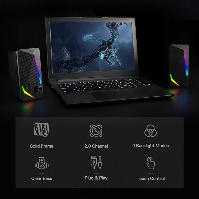 Redragon GS510 RGB Waltz Desktop Speakers