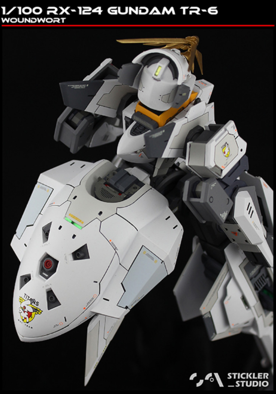 Stickler Studio 1/100 RX-124 Gundam TR-6 Woundwort Vollständiger Harzbausatz