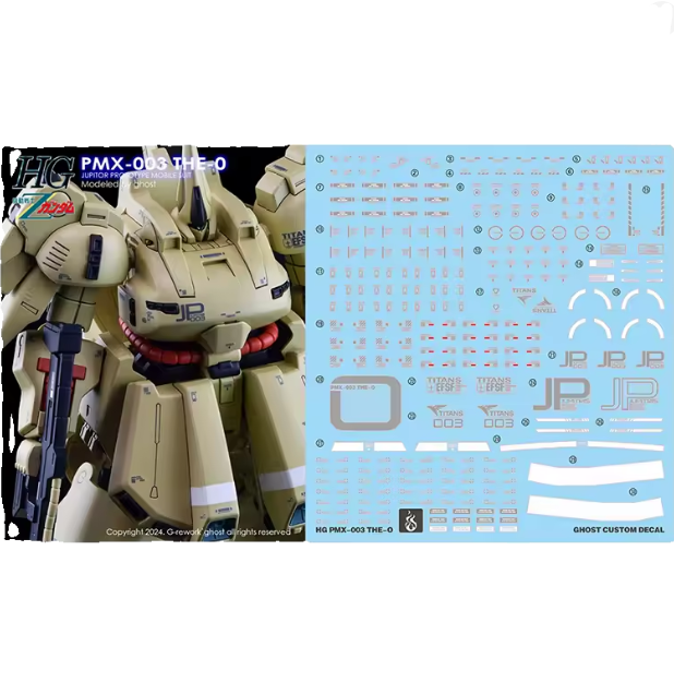 YAN Decal HG 1/144 PMX-003 The-O Waterslide Decal