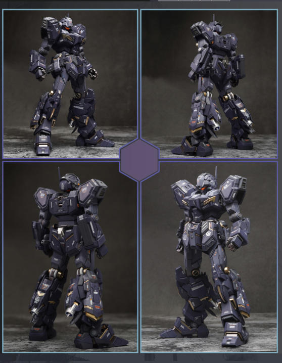 MG 1/100 RGM-96X Jesta Cannon (UC Century Recast) Aether Resin Conversion with Detail Metal Parts