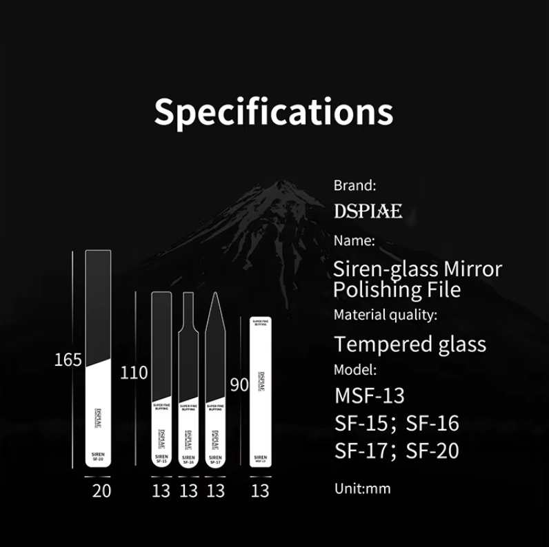 DSPIAE Siren Series Ceramic Glass File
