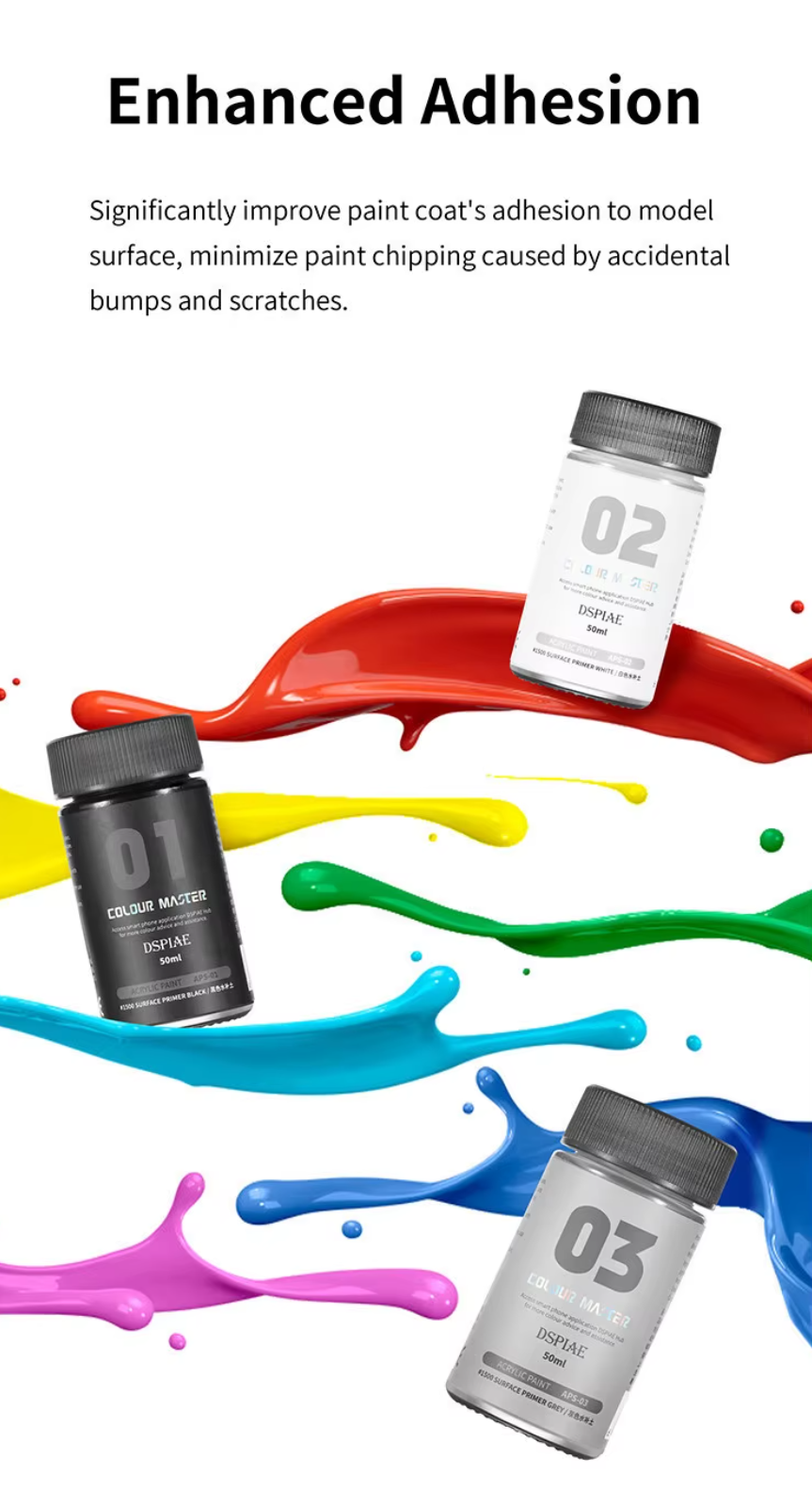 DSPIAE APS-02 White Acrylic Surfacer Primer 50mL