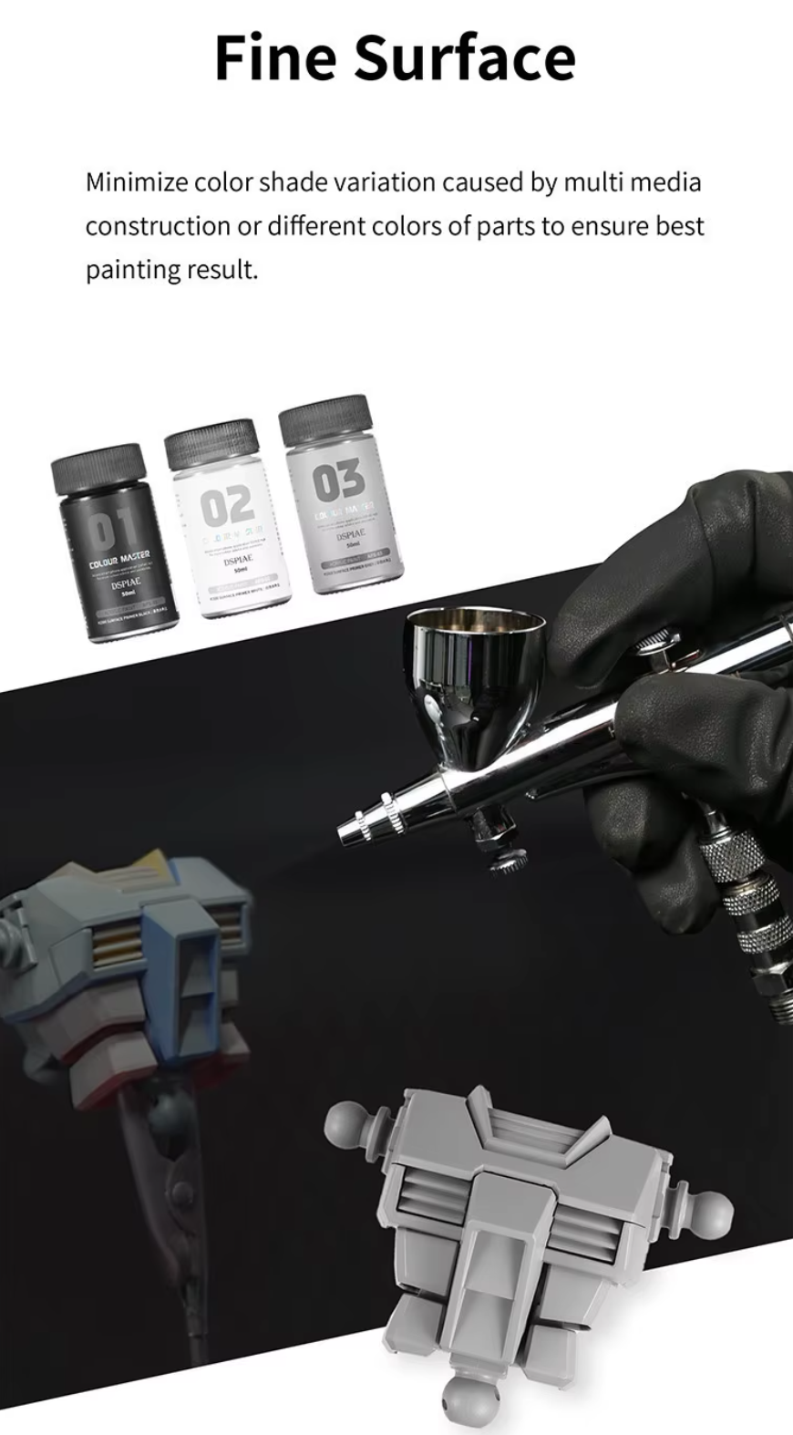 DSPIAE APS-02 White Acrylic Surfacer Primer 50mL