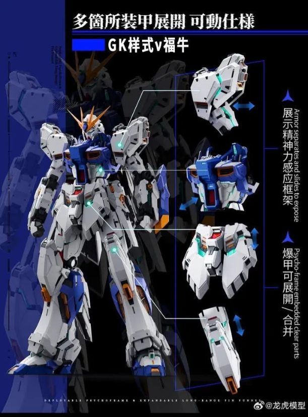 Dragon Tiger Model 1/100 RX-93 FFV Nu Gundam [Fortune Meow Ver.]