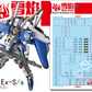 EVO MG 1/100 EX-S Gundam Fluorescent Waterslide Decals