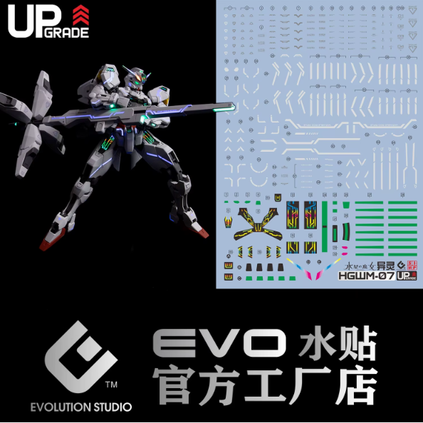 EVO HG 1/144 Gundam Calibarn Waterslide Decals