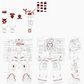 Flaming Snow MG 1/100 Char Zaku-II 2.0 Fluorescent Decal