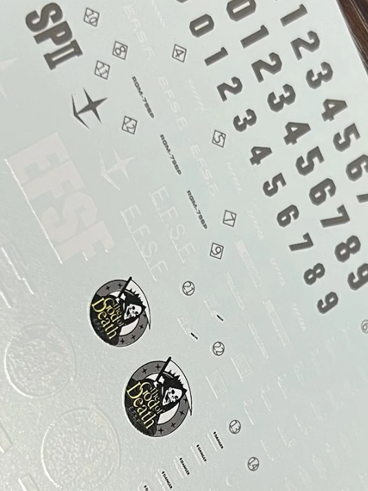 Flaming Snow MG 1/100 GM Sniper-II Fluorescent Waterslide Decal