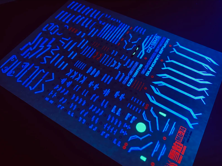 Flaming Snow MG 1/100 Gundam Epyon Fluorescent Waterslide Decal