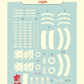 Flaming Snow HG 1/144 MS-06-SSP Police Zaku Fluorescent Decal
