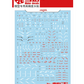 Flaming Snow MG 1/100 Wing Gundam Zero Ver. Ka Fluorescent Waterslide Decals