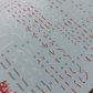 Flaming Snow MG 1/100 Wing Gundam Zero Ver. Ka Fluorescent Waterslide Decals