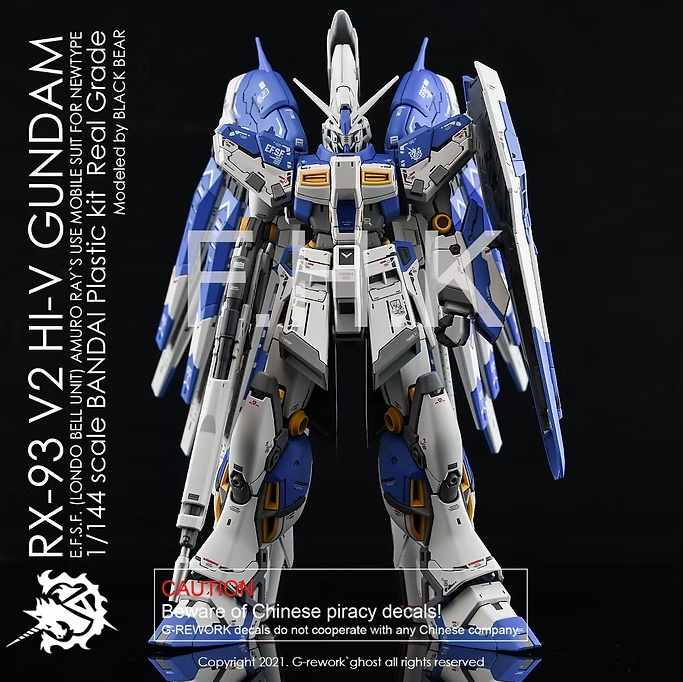 G-Rework RG 1/144 Hi-Nu Gundam Waterslide Decals
