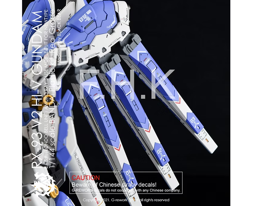 G-Rework RG 1/144 Hi-Nu Gundam Waterslide Decals