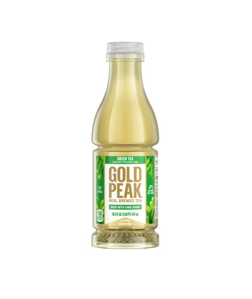 Gold Peak Sweetened Green Tea Bottles, 18.5 fl oz