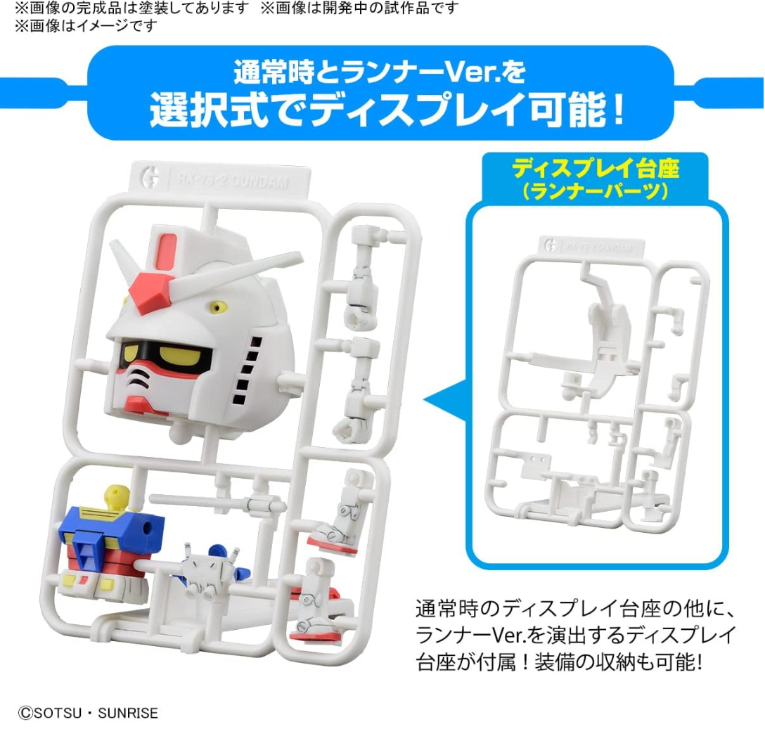 Gunpla-kun DX Set (Runner Ver. with Reproduction Parts), 1/1 Scale, Color-Coded Plastic Model Kit