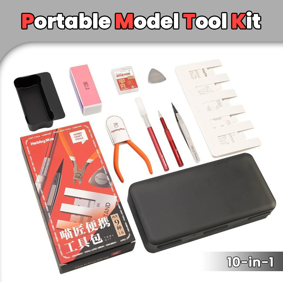 Hobby Mio Portable Model Tool Kit 10 Piece Set