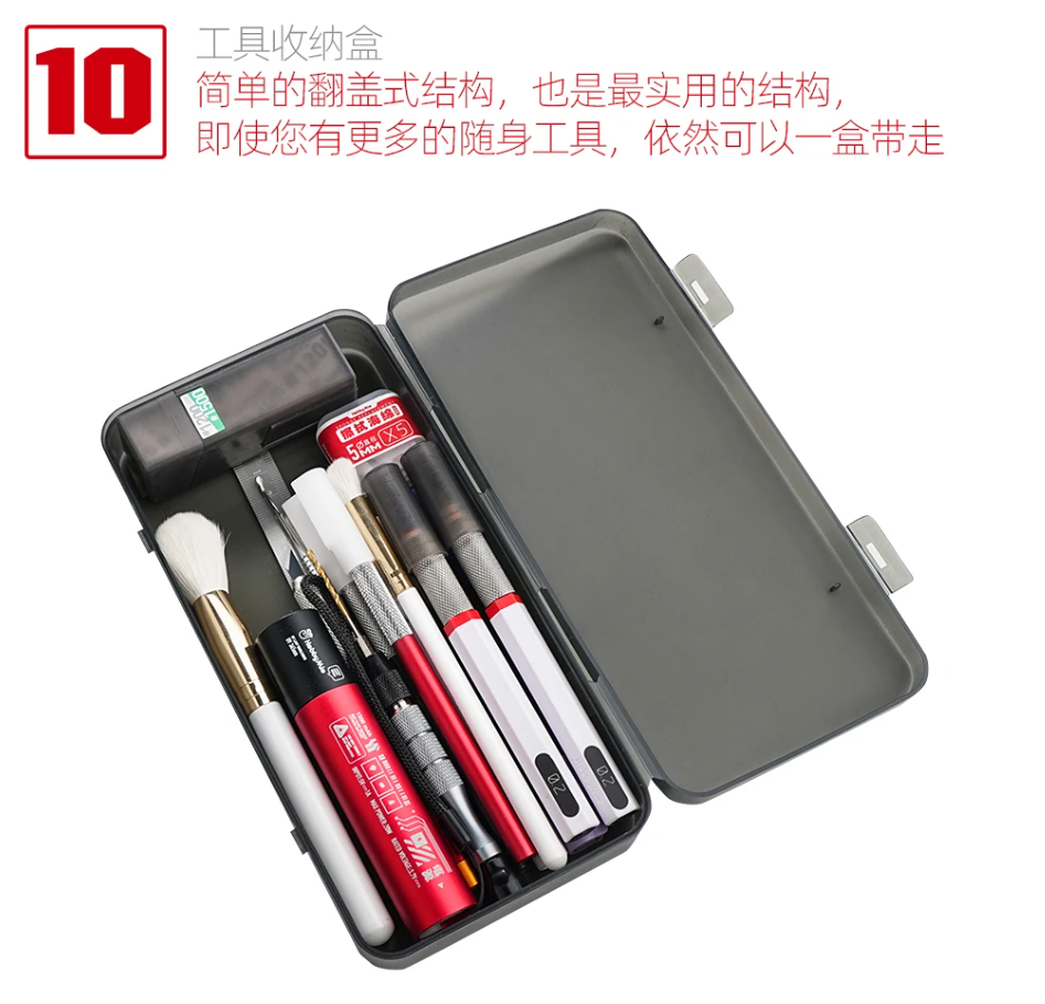 Hobby Mio Portable Model Tool Kit 10 Piece Set
