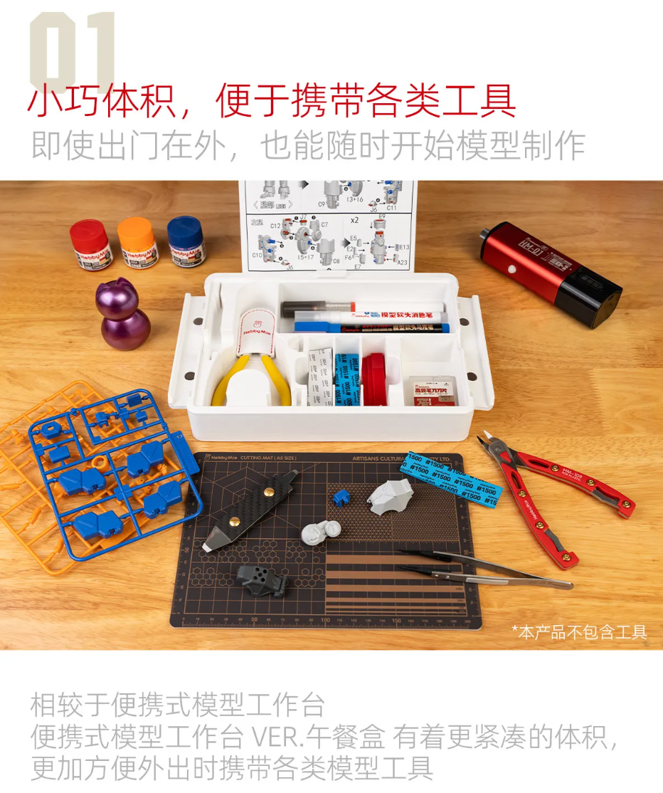 Hobby Mio Model Portable Workstation With A5 Cutting Mat