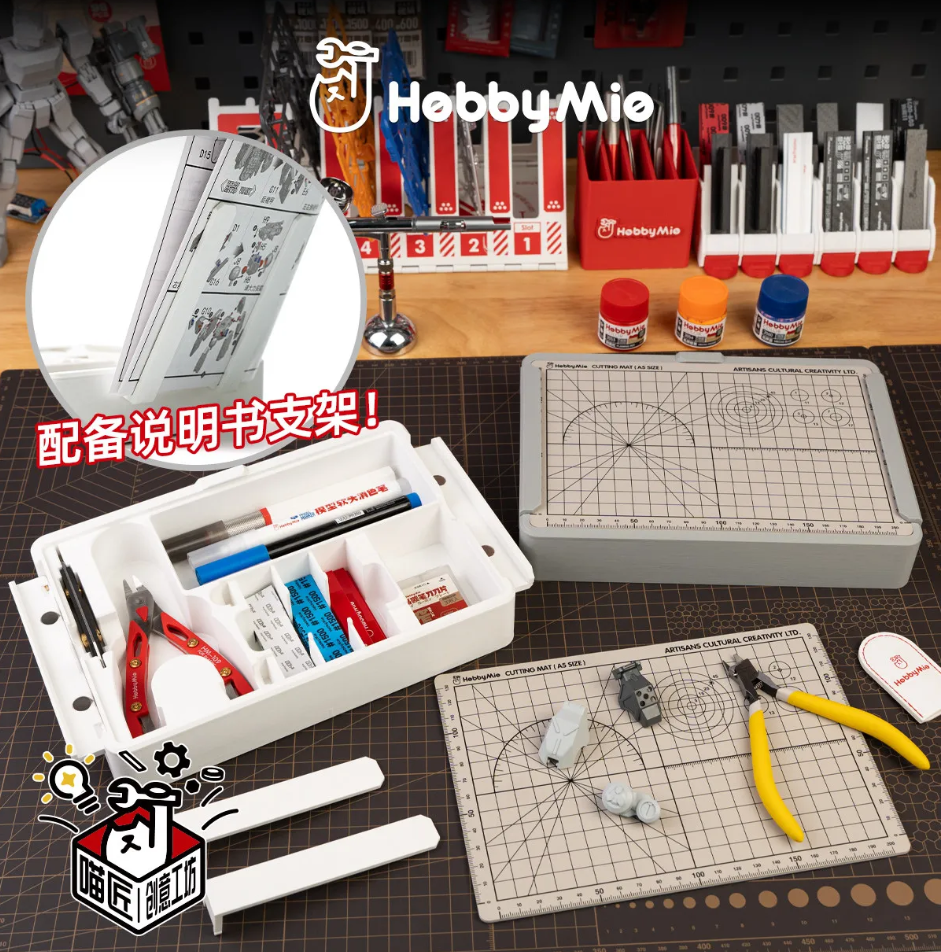Hobby Mio Model Portable Workstation With A5 Cutting Mat