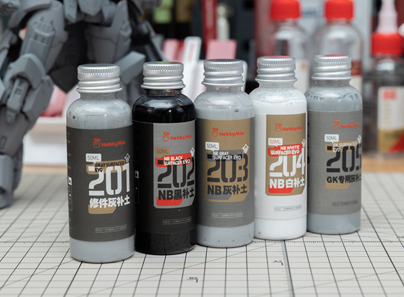 Hobby Mio No. 206 Surfacer Gloss Black 50mL