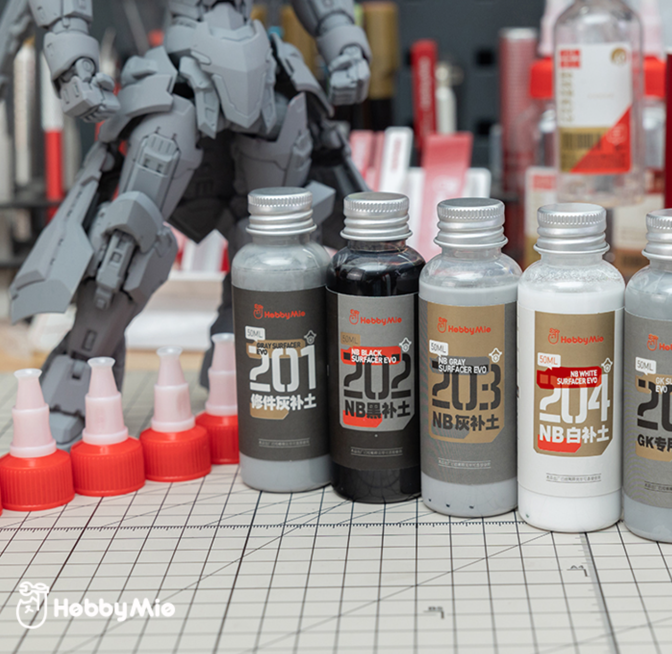 Hobby Mio No. 206 Surfacer Gloss Black 50mL