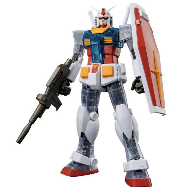 Bandai MG 1/100 RX-78-2 Gundam Ver. 2.0 Solid Clear "Ichiban Kuji 40th Anniversary" B