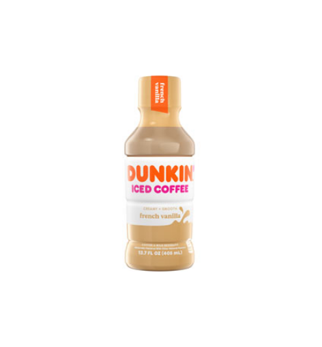 Dunkin' French Vanilla Iced Coffee Bottles, 13.7 fl oz