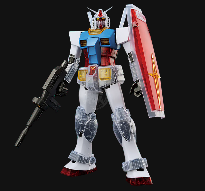 Bandai MG 1/100 RX-78-2 Gundam Ver. 2.0 Solid Clear "Ichiban Kuji 40th Anniversary" A