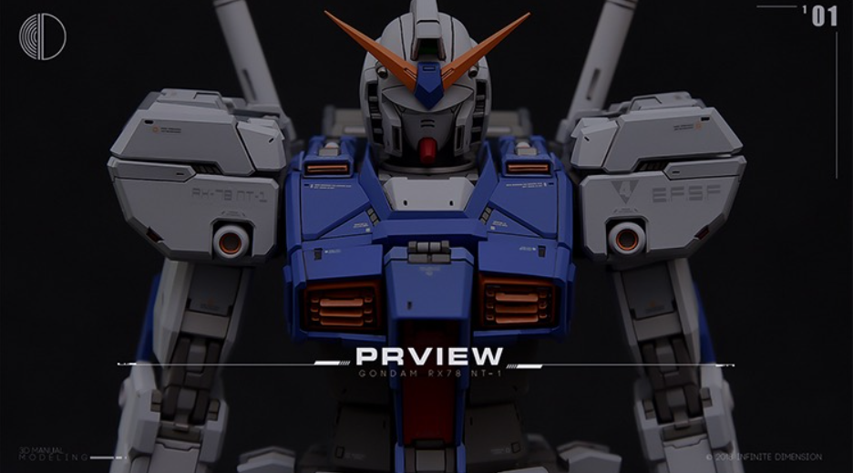 [Pre-Order] Infinite Dimensions 1/100 RX-78NT-1 Gundam Alex GTO (Conversion Kit)