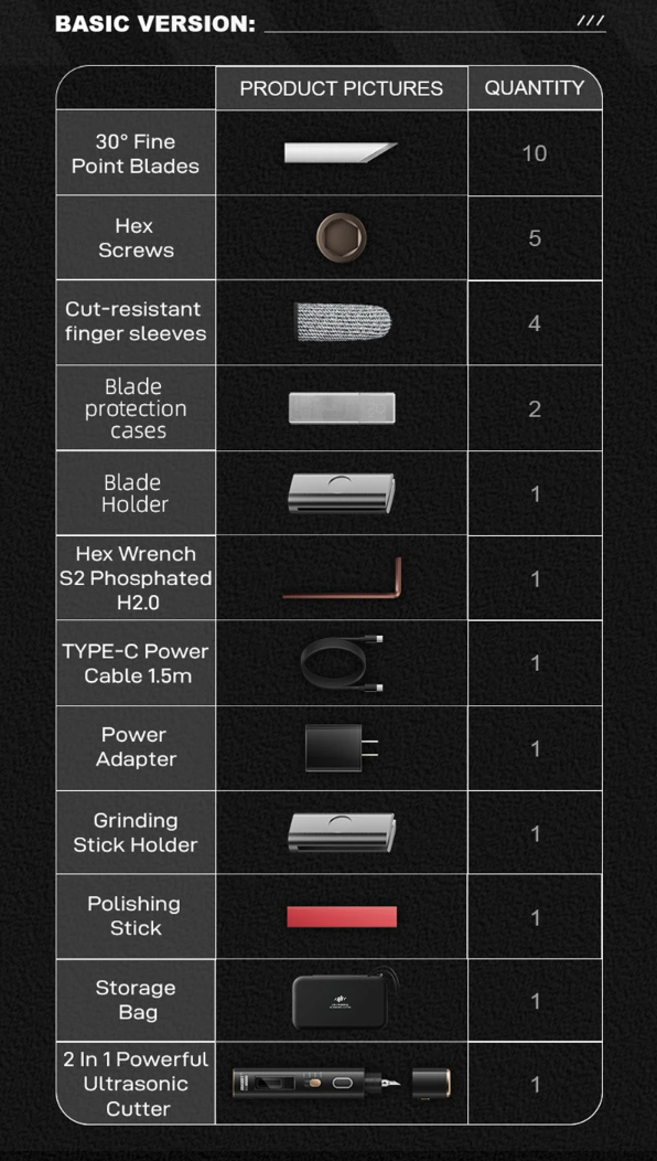 Jakemy JM-Y10 Prp Ultrasonic Cutting Knife