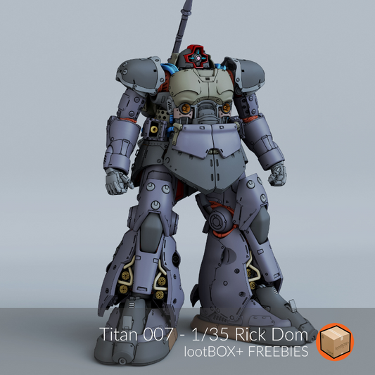 LootBOX+ 1/35 Titan 007 Rick Dom (STL File)