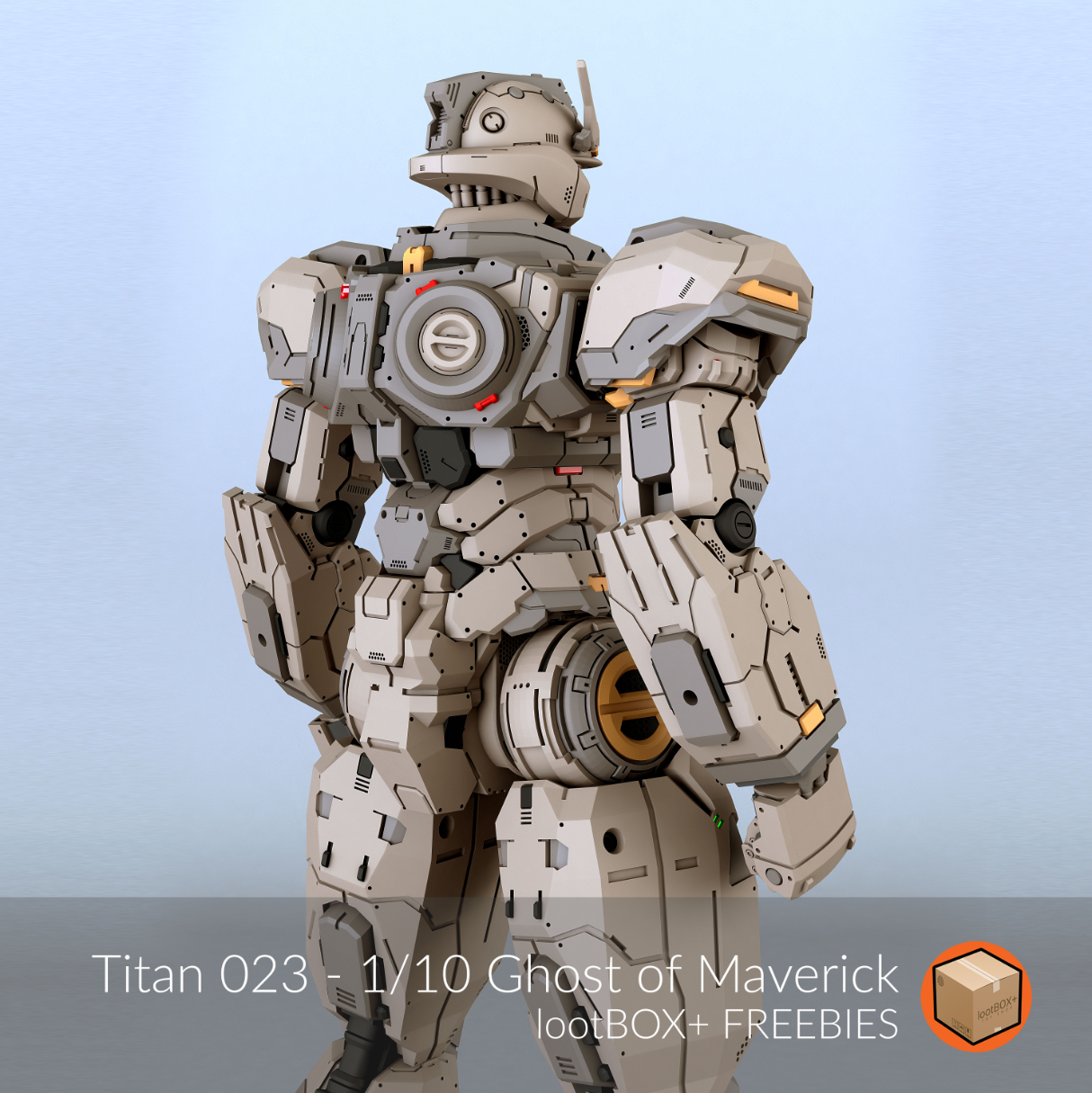 LootBOX+ 1/10 Titan 23 Ghost of Maverick [STL File]