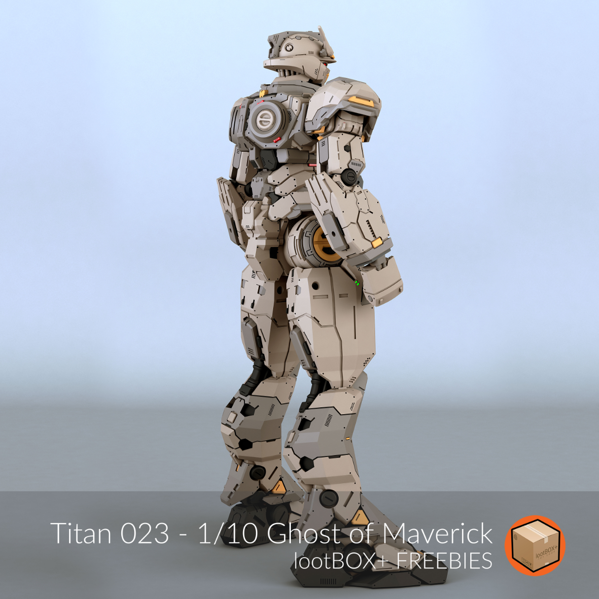 LootBOX+ 1/10 Titan 23 Ghost of Maverick [STL File]