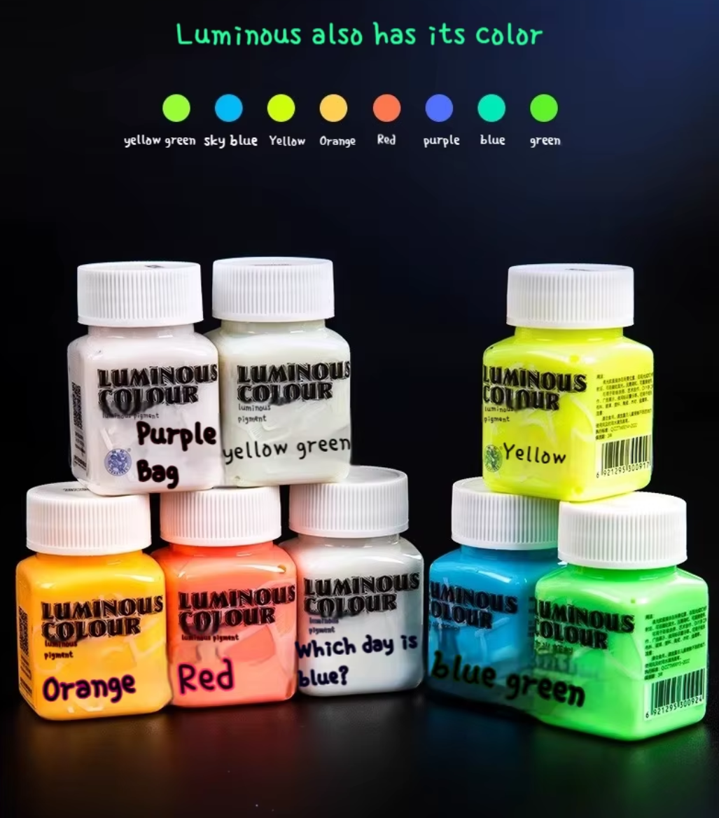 Luminous Paint 01-07 Fluorescent Acrylic Paint Series