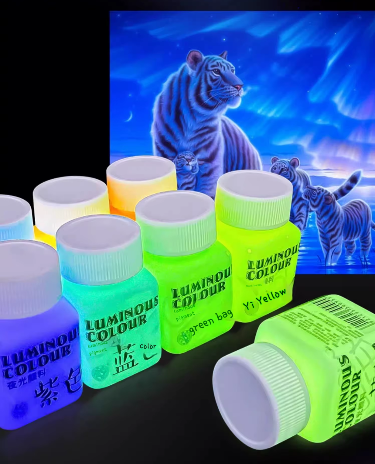 Luminous Paint 01-07 Fluorescent Acrylic Paint Series