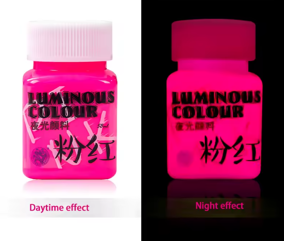 Luminous Paint 01-07 Fluorescent Acrylic Paint Series