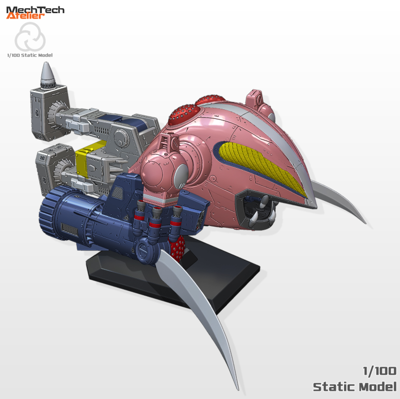 Mech Tech Atelier 1/100 MAN-00x-2 Brawrello [STL File]